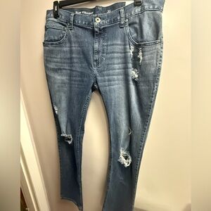 Unisex NWT INC International Concepts Distressed Slim Straight Leg Jeans 36 X 30